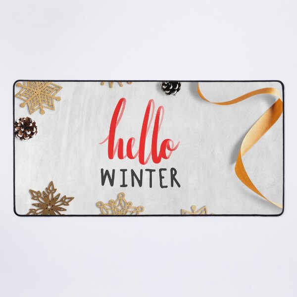 Item preview, Hello Winter Holiday Typography Greeting designed and sold by livianasgifts.