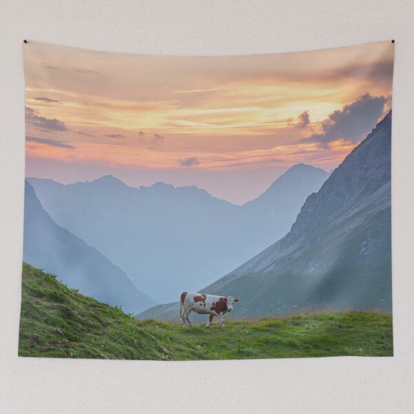 Item preview, Sunset Alpine Cow designed and sold by Tim Paulawitz.