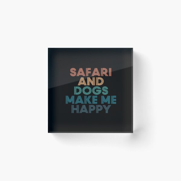 Item preview, Safari And Dogs Make Me Happy- Gift for Safari & Dogs Fans designed and sold by kindxinn.