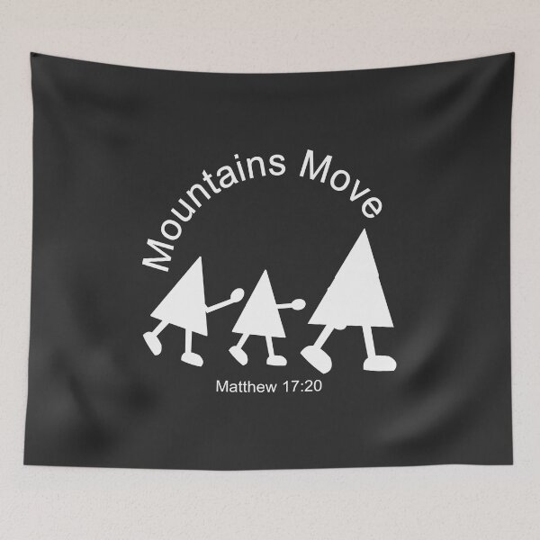 Item preview, Christian Design - Mountains Move - Matthew 17 verse 20 designed and sold by simplydesignart.