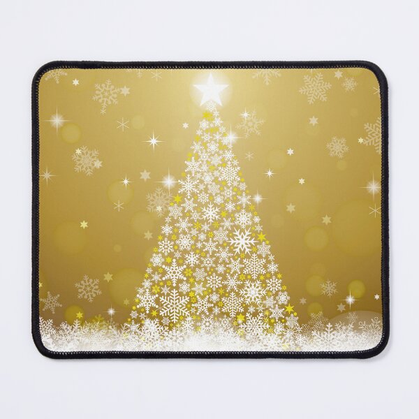 Item preview, Gold Snowflakes Sparkling Christmas Tree designed and sold by livianasgifts.