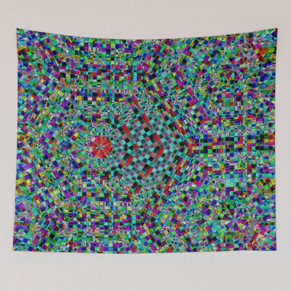 Item preview, Abstract Multicolored Fractal Fantasy (Dark) designed and sold by SXW Designs.