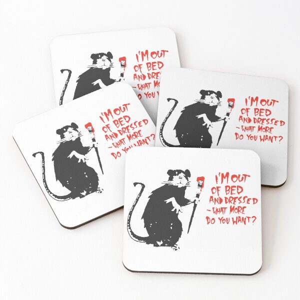Item preview, Out Of Bed Rat - Banksy designed and sold by Teecha.