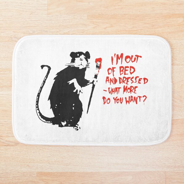Artikelvorschau, Out Of Bed Rat – Banksy entworfen und verkauft von Teecha.