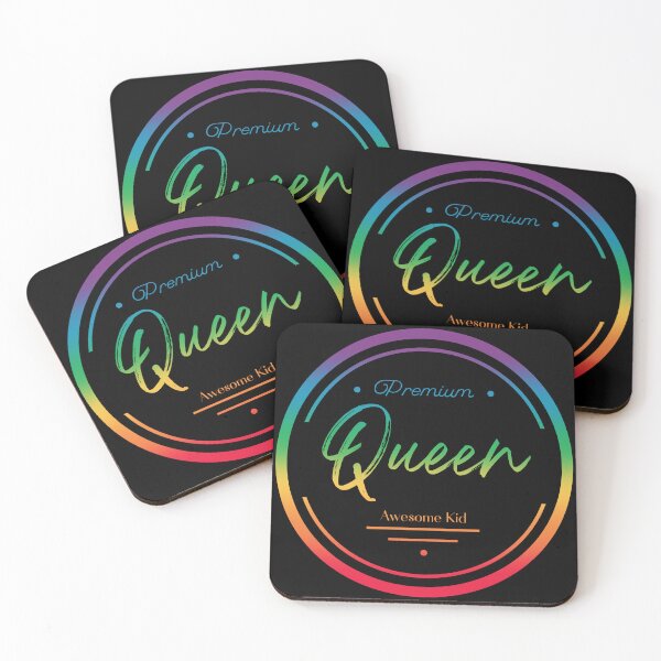 Item preview, Rainbow Premium Queen, Awesome Kid - Black designed and sold by AlfabetDesign.