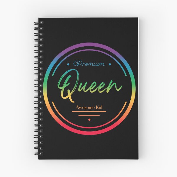 Artikelvorschau, Rainbow Premium Queen, Awesome Kid - Schwarz entworfen und verkauft von AlfabetDesign.