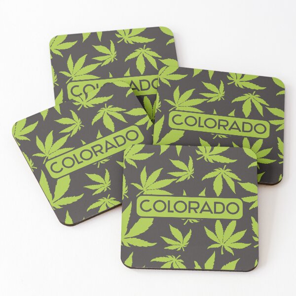Item preview, Colorado - Seamless Cannabis Leaf 420 USA Legal Medicine - Green on Ash Grey - We love weed designed and sold by NoMatterLab.