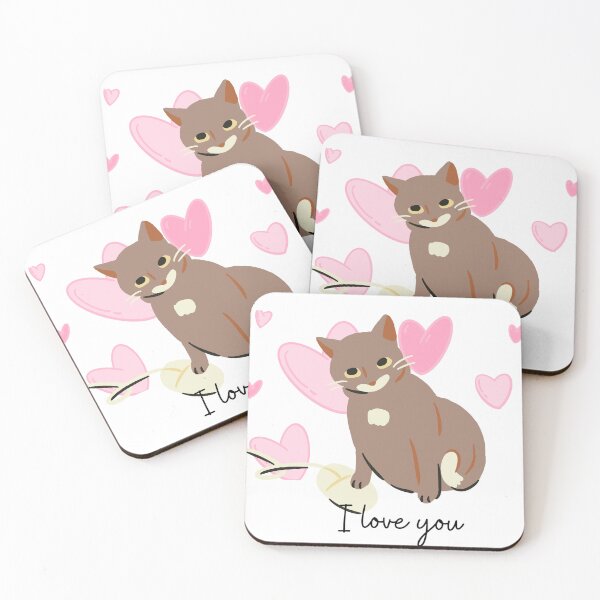 Item preview, Cute cat love designed and sold by ARTEMBASSY.
