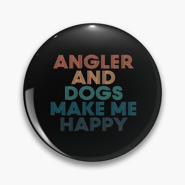 Item preview, Angler And Dogs Make Me Happy- Gift for Angler & Dogs Fans designed and sold by kindxinn.