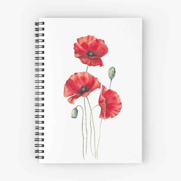 Item preview, Watercolor red poppies painting. designed and sold by InnaPatiutko.
