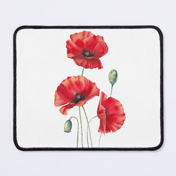 Item preview, Watercolor red poppies painting. designed and sold by InnaPatiutko.