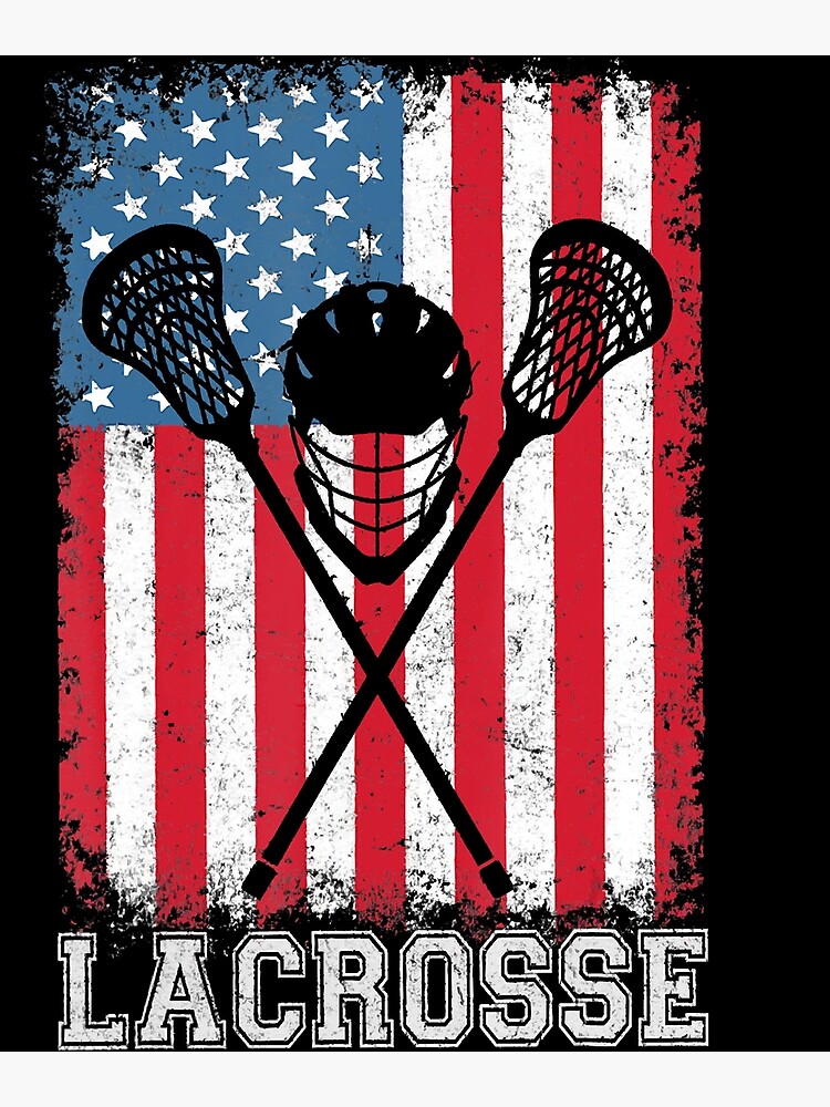 Lacrosse Player Gift Ideas American Flag Lacrosse Sticks Spiral