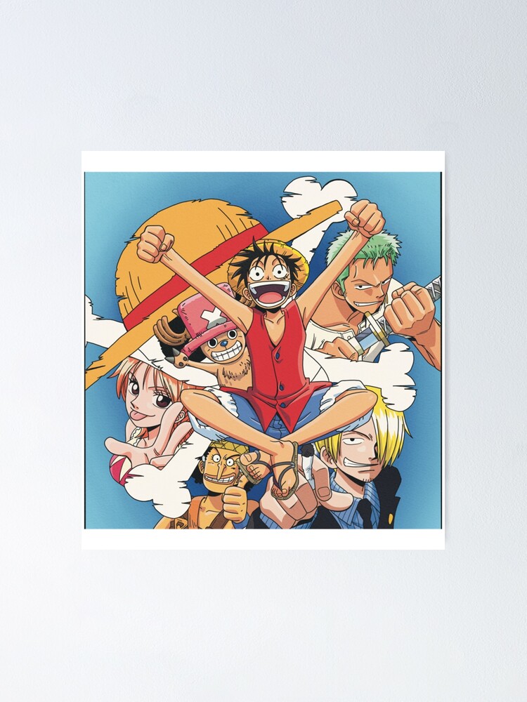 Straw Hat Pirates One Piece Manga Block Giant Wall Art Poster