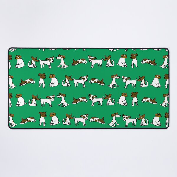 Item preview, Jack Russell Terrier Cartoon Green designed and sold by jaggerstudios.