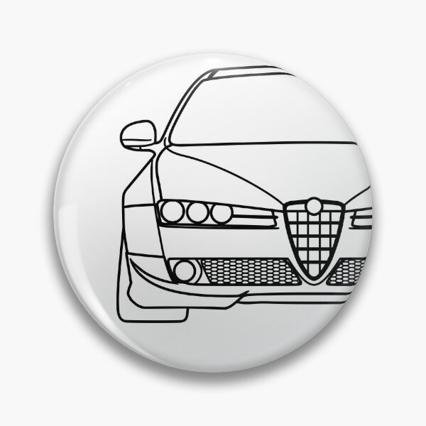 Item preview, Alfa Romeo 159 Brera Spider 2005-2011 black lines best t-shirt design designed and sold by EdimDesign.