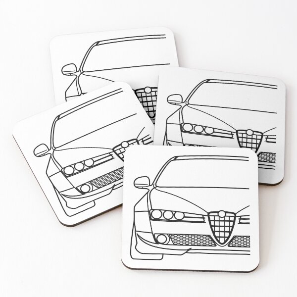 Item preview, Alfa Romeo 159 Brera Spider 2005-2011 black lines best t-shirt design designed and sold by EdimDesign.