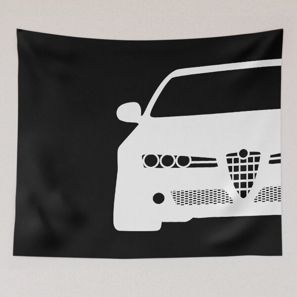 Item preview, Alfa Romeo 159 Brera Spider 2005-2011 white silhouette best t-shirt design designed and sold by EdimDesign.