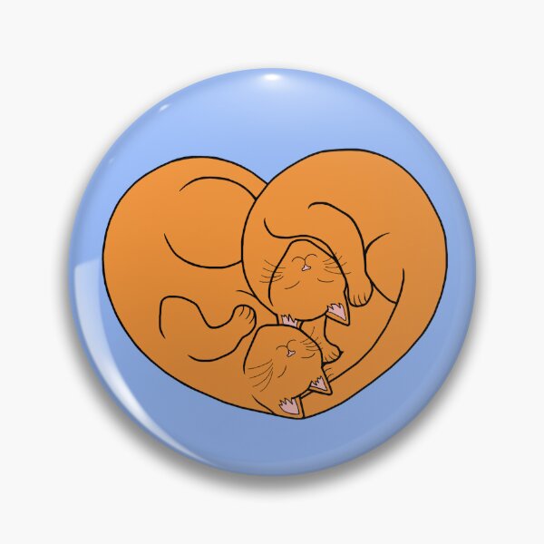 Item preview, Cute Ginger Orange Cat Heart designed and sold by Deborah Camp.