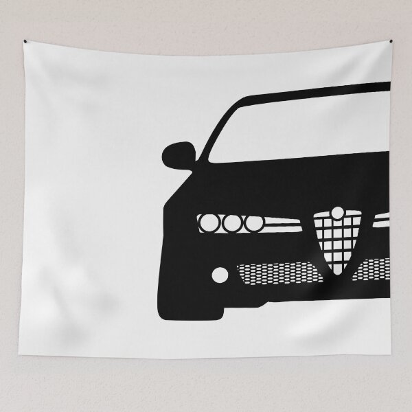 Item preview,  Alfa Romeo 159 Brera Spider 2005-2011 black silhouette best t-shirt design designed and sold by EdimDesign.