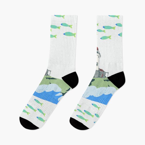 Item preview, Lighthouse by the sea designed and sold by SkyisBright.
