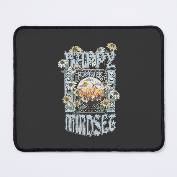 Item preview, Happy mindset with floral designs designed and sold by pocketgraphic.