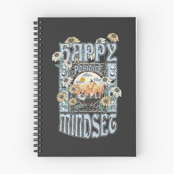 Item preview, Happy mindset with floral designs designed and sold by pocketgraphic.