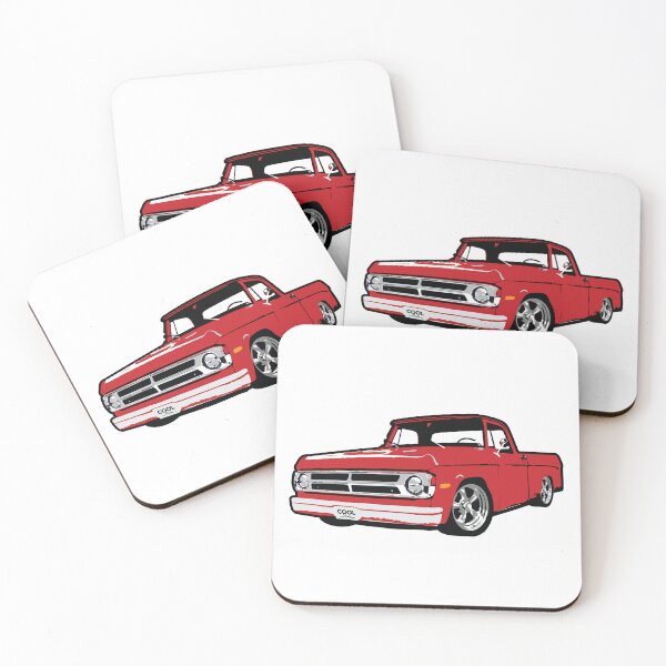 Item preview, Red 60s Lowered D Truck  designed and sold by CoolRide.