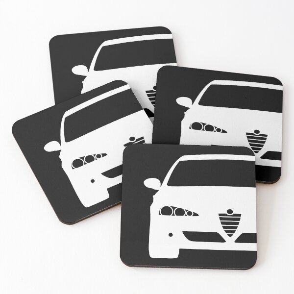 Item preview, Alfa Romeo 147 Facelift white silhouette best t-shirt design designed and sold by EdimDesign.