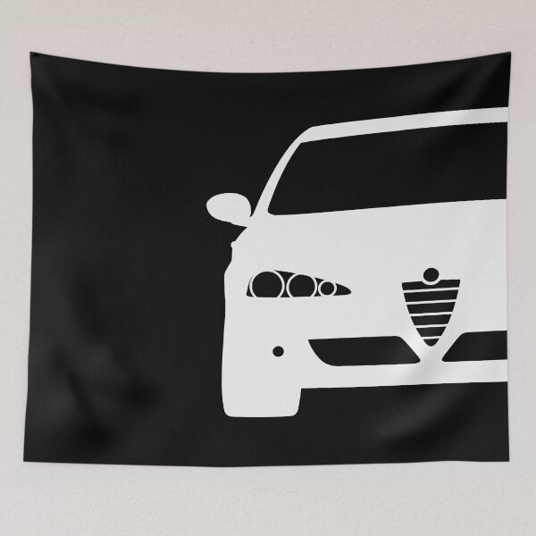 Item preview, Alfa Romeo 147 Facelift white silhouette best t-shirt design designed and sold by EdimDesign.