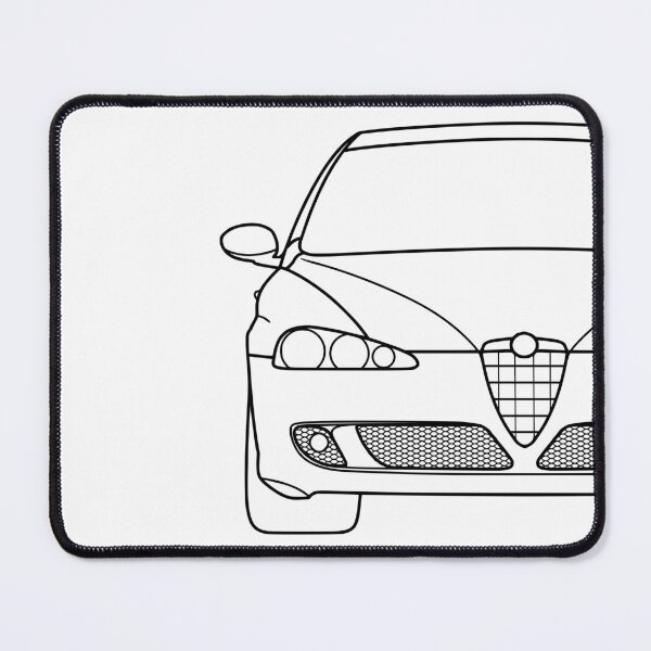 Item preview, Alfa Romeo 147 Facelift black lines best t-shirt design designed and sold by EdimDesign.