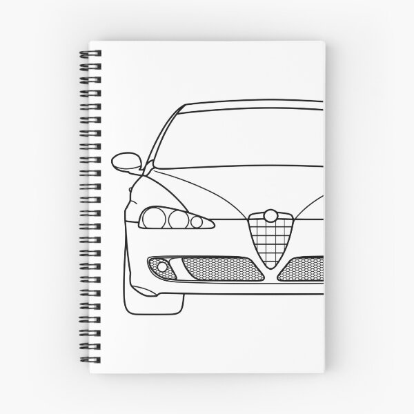 Item preview, Alfa Romeo 147 Facelift black lines best t-shirt design designed and sold by EdimDesign.