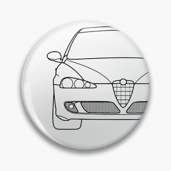 Item preview, Alfa Romeo 147 Facelift black lines best t-shirt design designed and sold by EdimDesign.