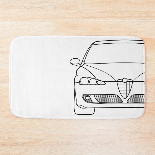 Item preview, Alfa Romeo 147 Facelift black lines best t-shirt design designed and sold by EdimDesign.