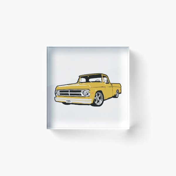 Item preview, Yellow 60s Lowered D Truck  designed and sold by CoolRide.