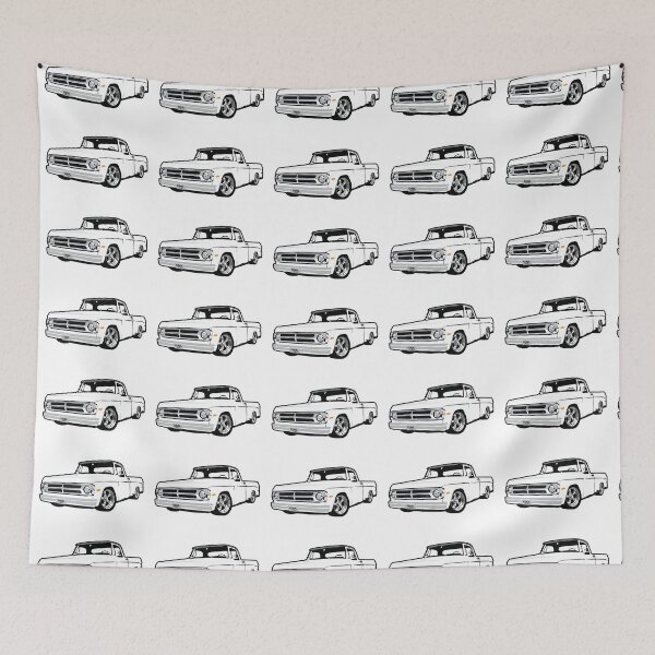 Item preview, White 60s Lowered D Truck  designed and sold by CoolRide.