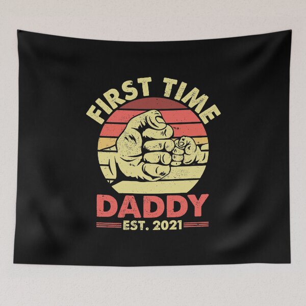 Item preview, First Time Daddy Est 2021 Fathers Day Pregnancy Announcement designed and sold by haselshirt.