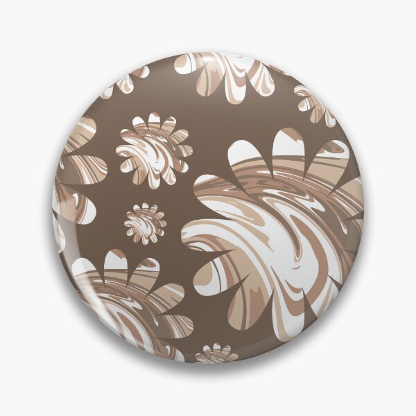 Item preview, Abstract Flower Brown Marble Pattern - Flower Pattern - Pattern Lovers designed and sold by designerpriti.