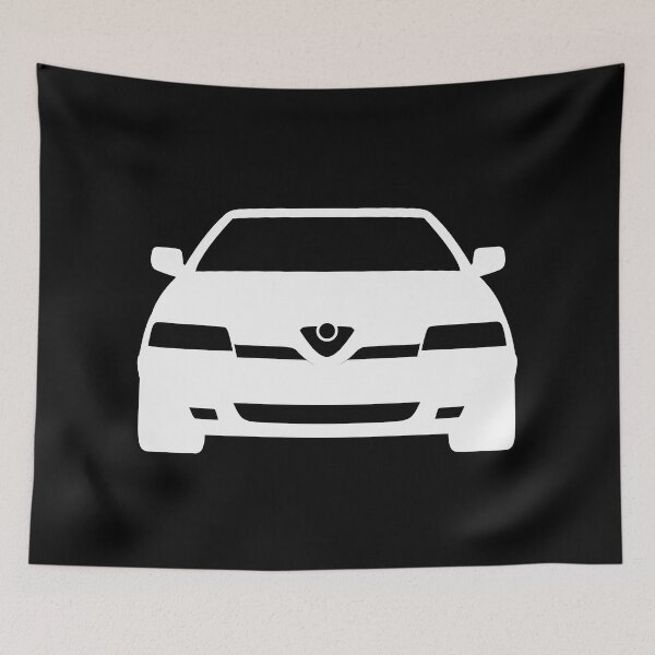 Item preview, Alfa Romeo 164 white silhouette best t-shirt design designed and sold by EdimDesign.