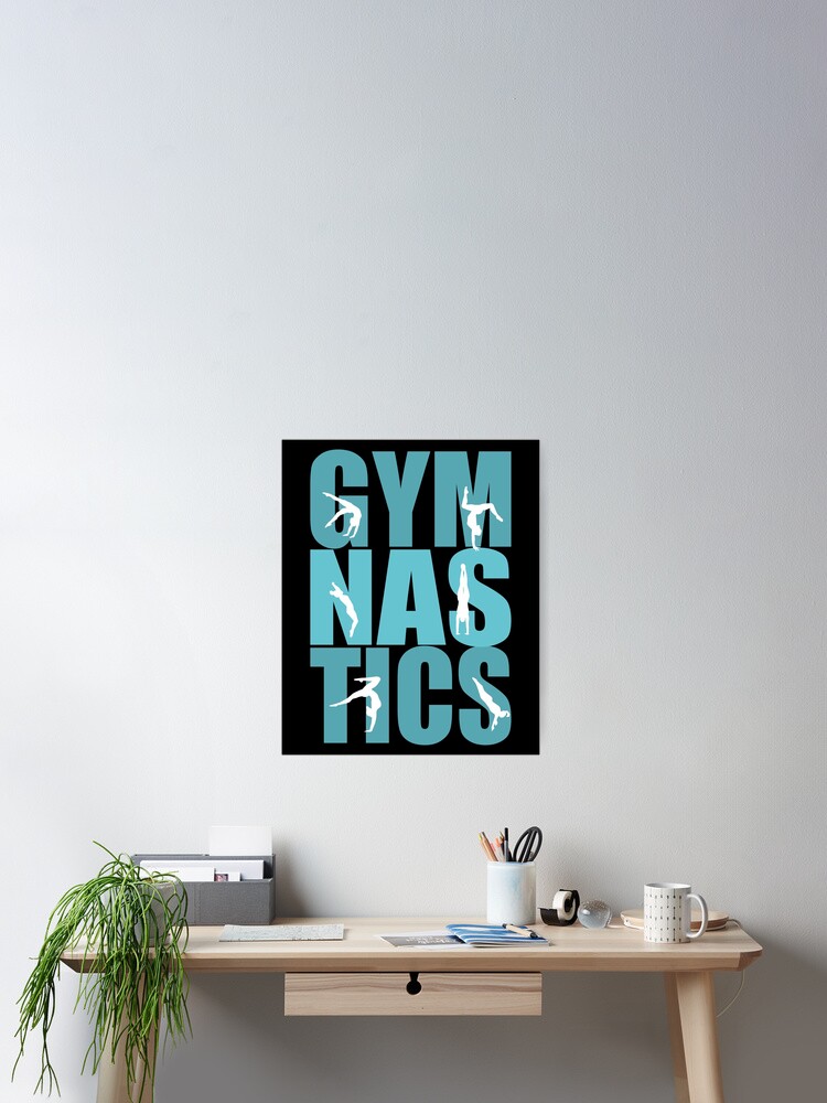 Gymnastics girl, gymnast  Poster by claudiasartwork