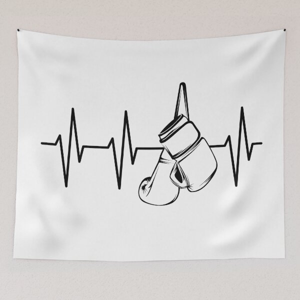 Item preview, Heartbeat symbol with boxing gloves - Boxing Team Heartbeat designed and sold by AndreMi.