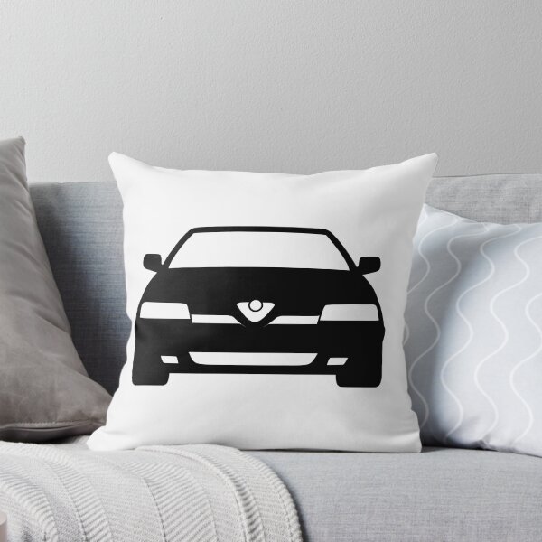Aperçu de l'œuvre Alfa Romeo 164 silhouette noire meilleur design de t-shirt créée et vendue par EdimDesign.