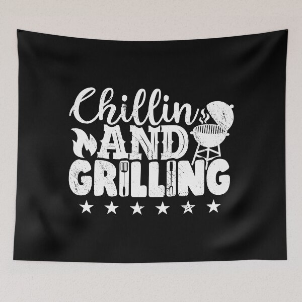 Item preview, Chillin And Grilling Barbeque Lover BBQ Grillmaster designed and sold by haselshirt.