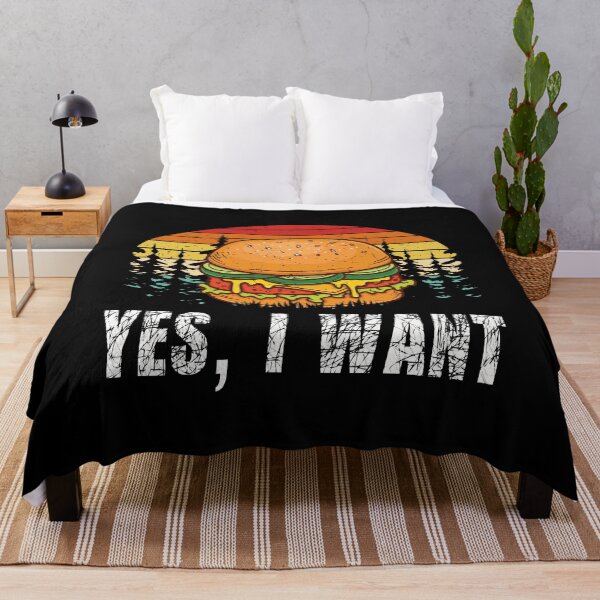 Item preview, Yes, I Want - Hamburger Cheeseburger Fast Food designed and sold by Shirtflyer.