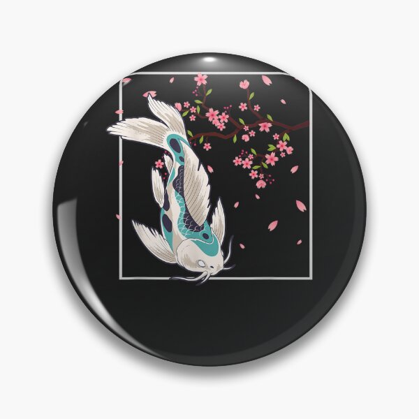 Item preview, Koi Fish Cherry Blossom Japanese Carp Fishfarming designed and sold by hahnjxpointsa.