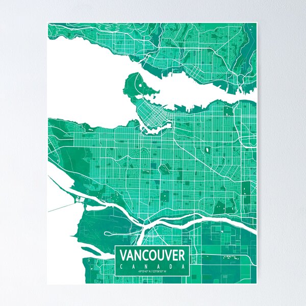 Item preview, Vancouver City Map of Canada - Watercolor designed and sold by deMAP.