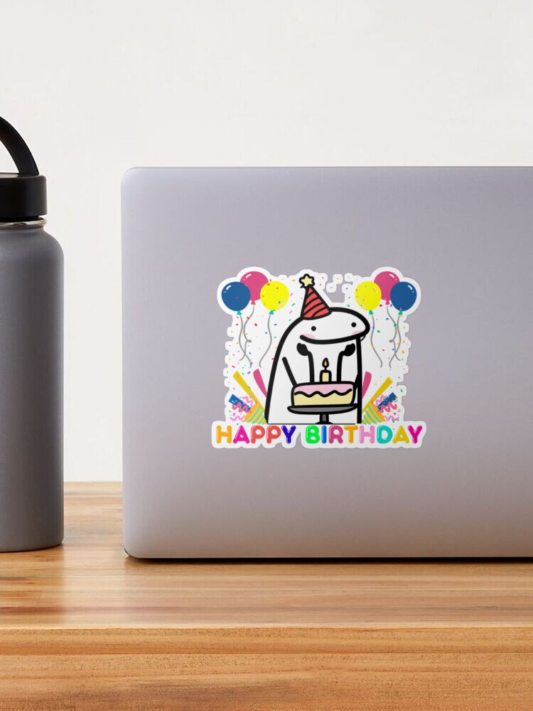 Flork cake Happy birthday meme | Sticker