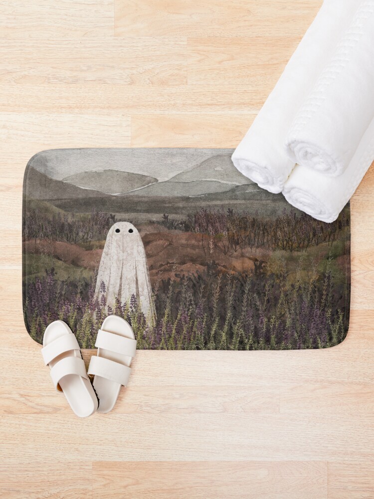Thumbnail 2 of 6, Bath Mat, Heather Ghost designed and sold by katherineblower.