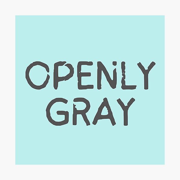 Item preview, Funny Openly Gray LGBTQ Bold Typography  designed and sold by garniturex.