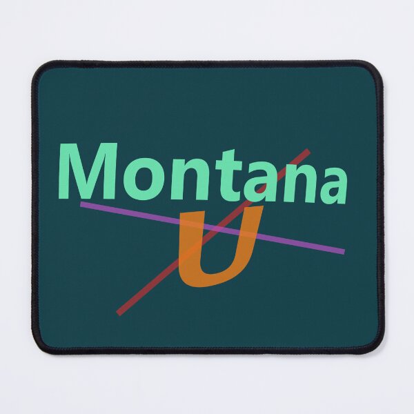 Item preview, Montana U abstract design designed and sold by lobodelnoir.