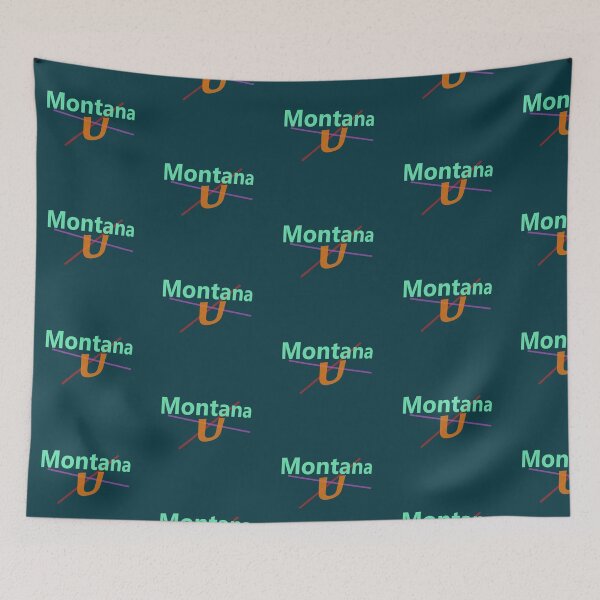 Item preview, Montana U abstract design designed and sold by lobodelnoir.